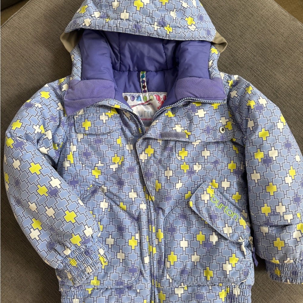 Burton Blue and Yellow Geometric Jacket